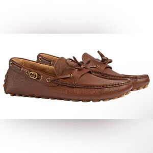 Gucci Brown Leather Loafers